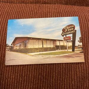 Vintage Ft Lauderdale FL Postcard Sierra Inn Restaurant Cocktail Lounge Unposted